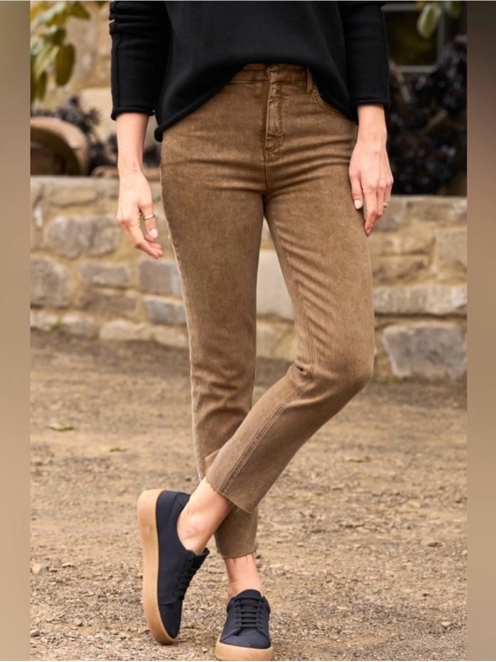 🤎✨ Frank & Eileen Derry Signature Jeans Women’s Size 28 Burnt Caramel Stretch 🤎✨